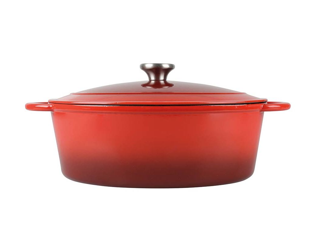 CAÇAROLA ACTUEL FERRO FUNDIDO VERMELHO 4L