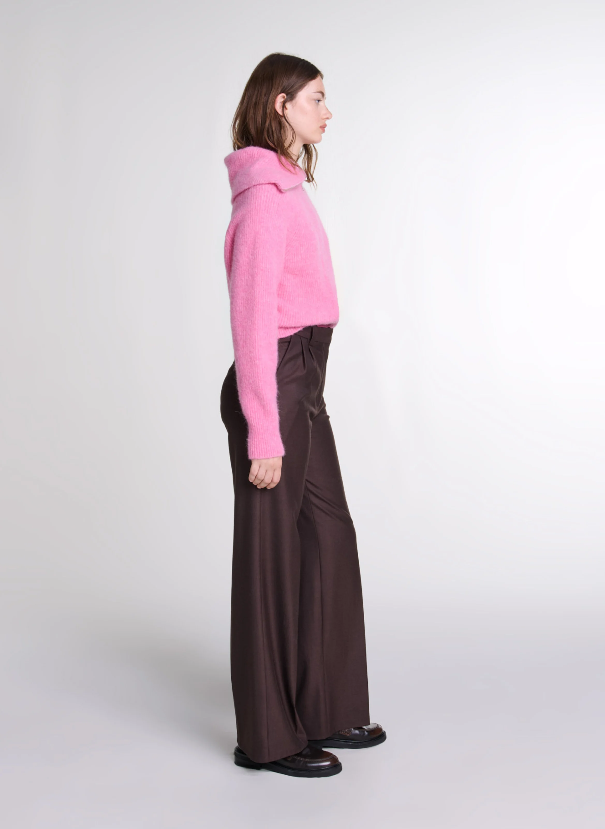 Pantalon à pinces | Marron