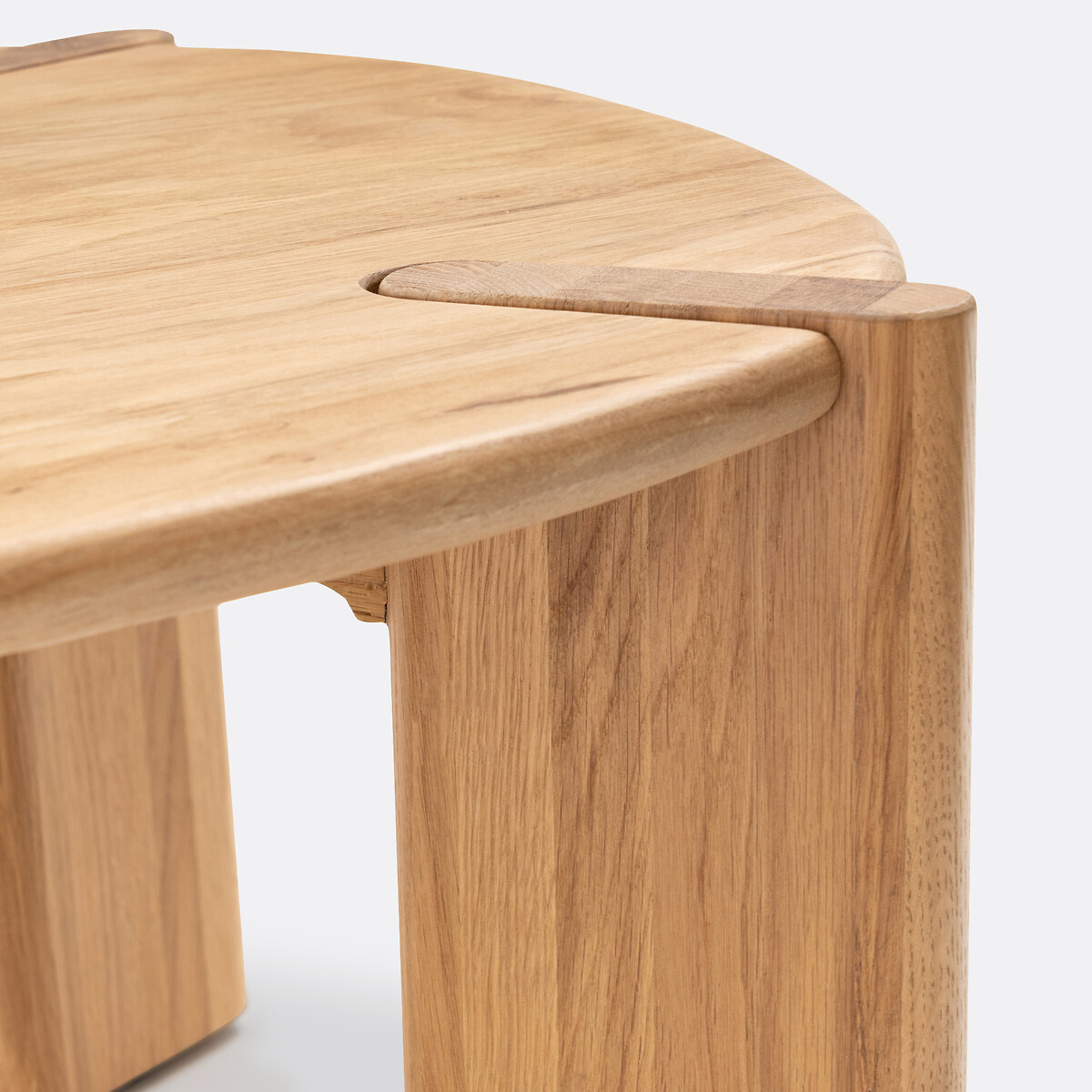 LA REDOUTE INTERIEURS<br>Mesa de centro em carvalho maciço, Elmo
