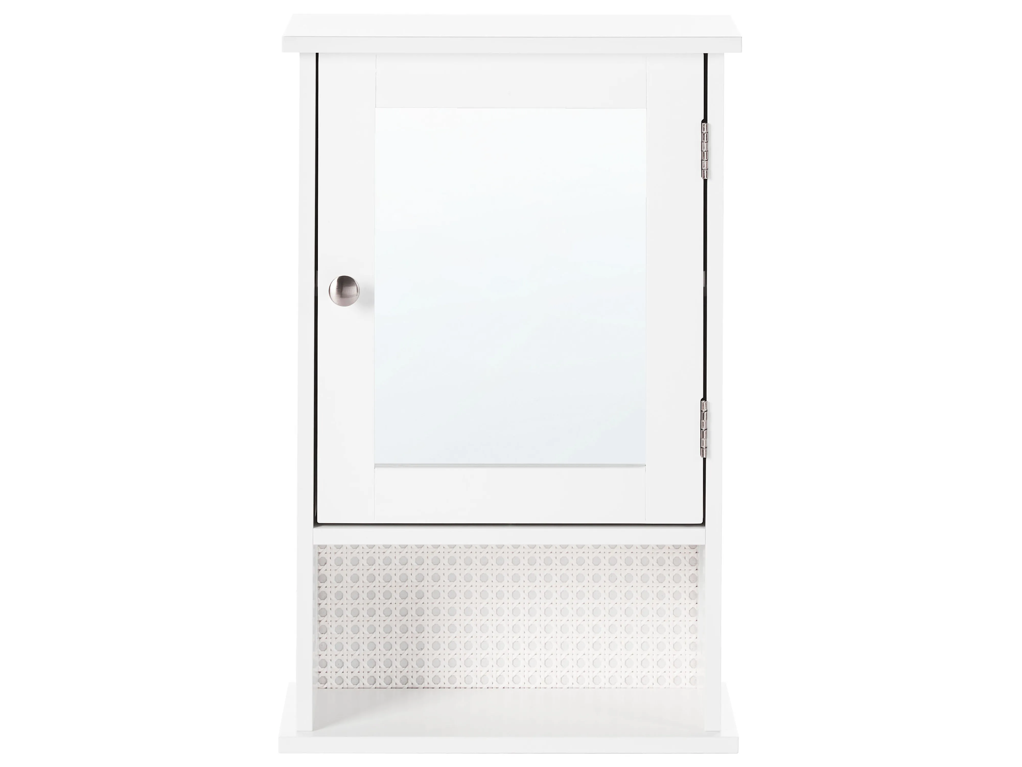 Badkamer wandkast met spiegel HUILA 34 cm 53 cm Wit