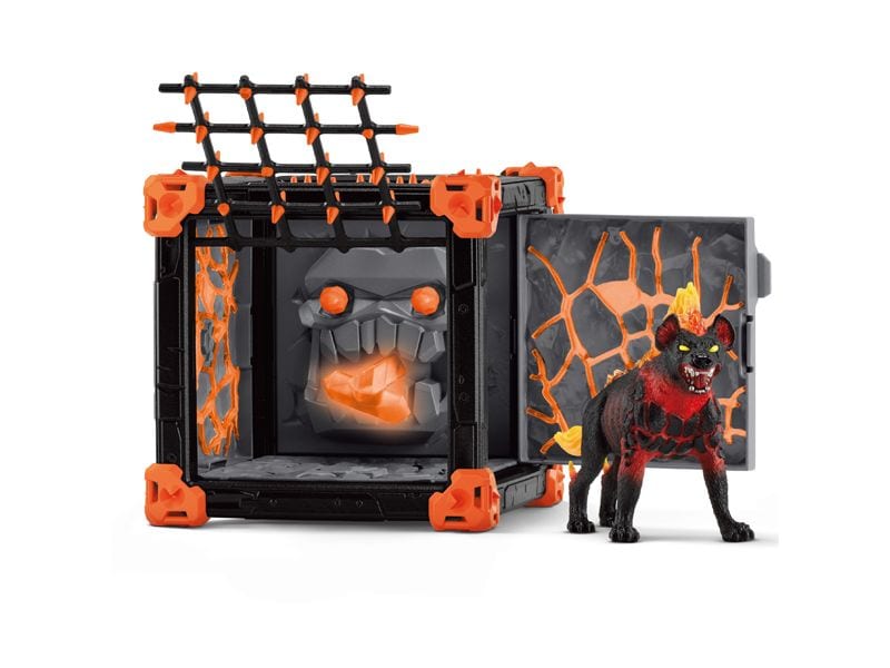 Schleich Spielfigurenset BattleCave Lavahyäne Detailreiches Spielset für spannende Abenteuer