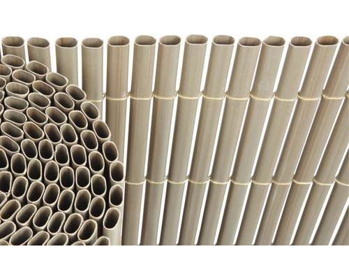 Konsta PVC ovaal privacyschermmat, 3 x 0,9 m, zandstructuur