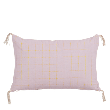 Sierkussen ruit lila - l55xb35xh10cm