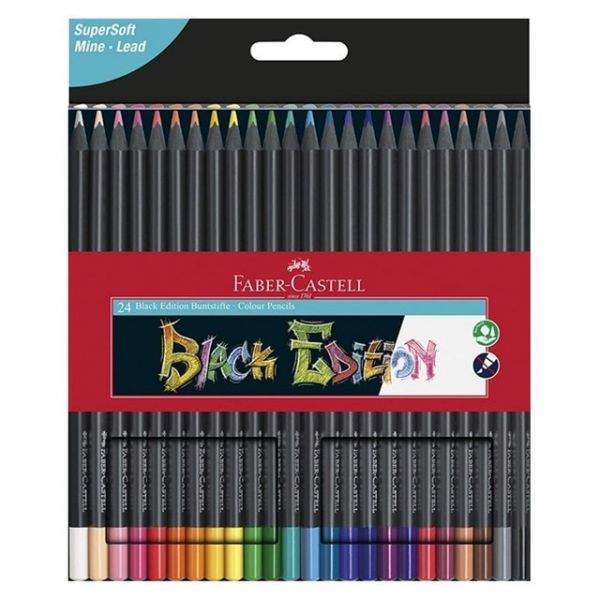 Faber-Castell Lápis de Preto Edition 24 Cores - FAB116424