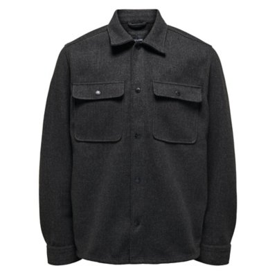 Chemise à manches longues homme Onsash Ovr Woolen Look Pkt ONLY AND SONS