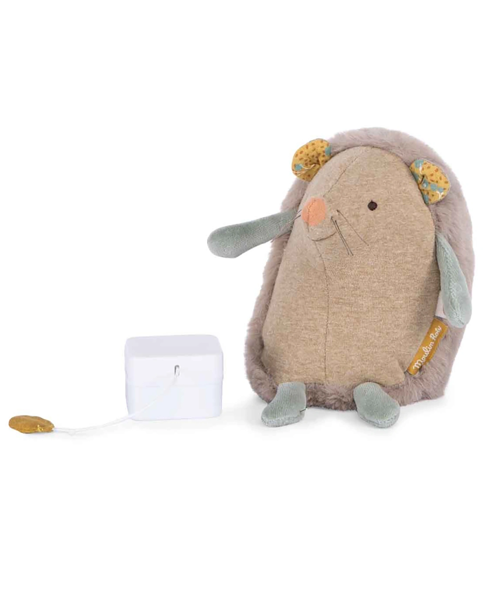 Spieluhr TROIS LAPINS - IGEL (19cm) in braun