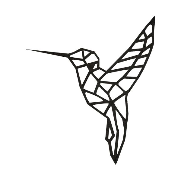 Casa Sentir Kolibrie Wanddecoratie - Medium - Naturel