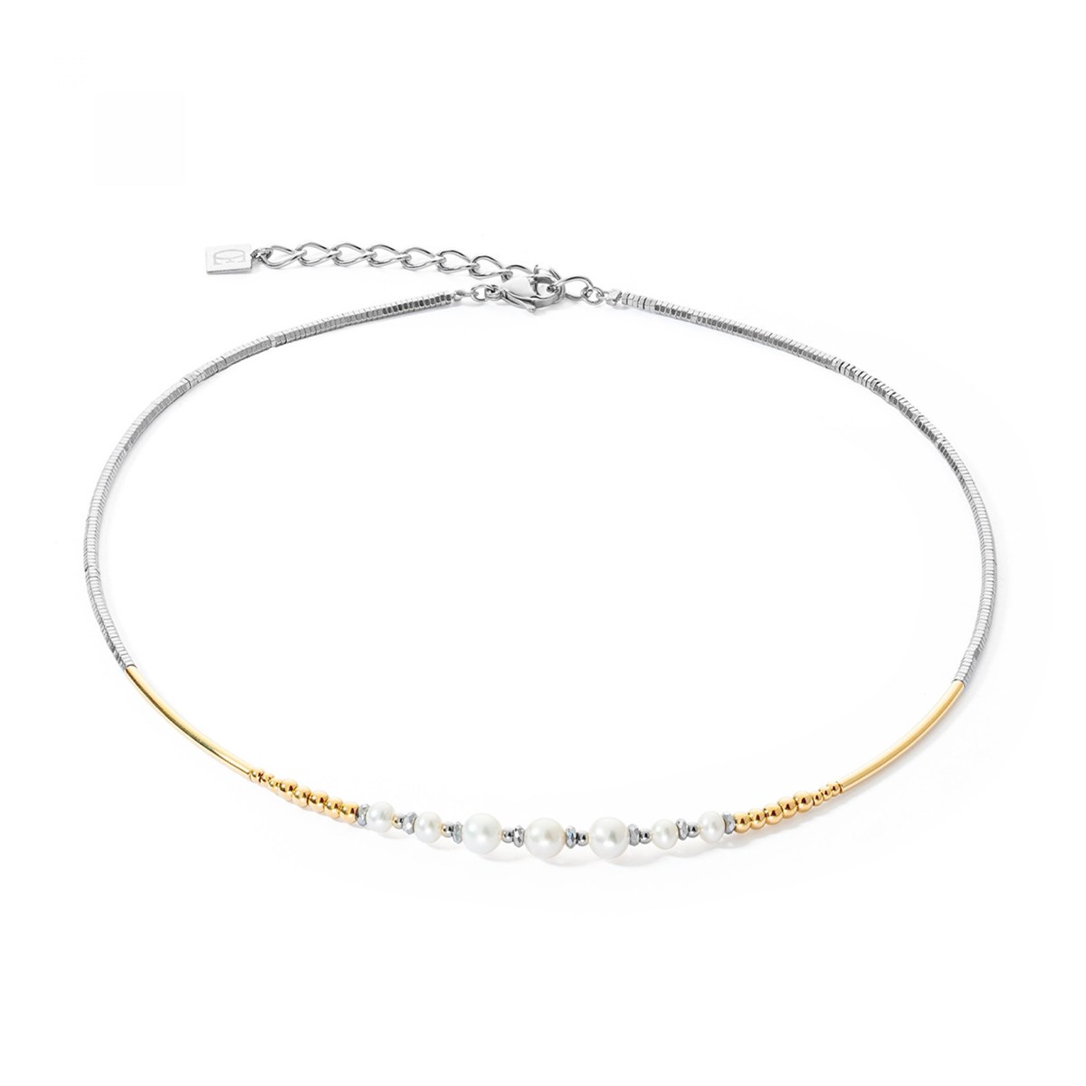 Collier Coeur de Lion Classic Princess perles d'eaudouce bicolore