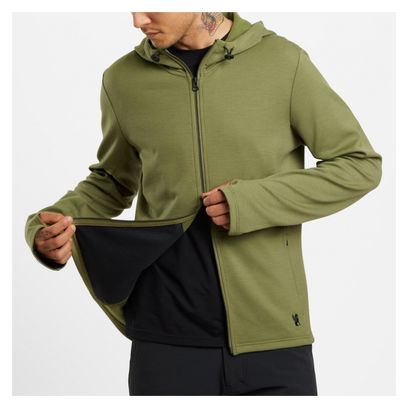 Sweat à Capuche Chrome Merino Cobra 3.0 Olive