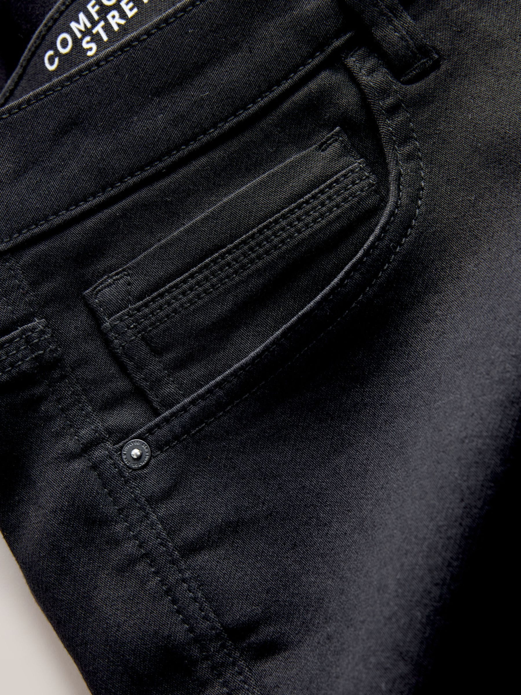 Zwart - Straight fit - Comfortabele stretchjeans