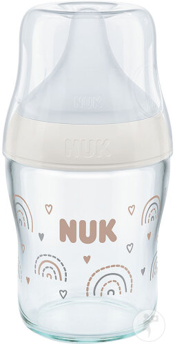Nuk Perfect Match Biberon En Verre 120ml 0 Mois+ S Arc-En-Ciel 1 Pièce