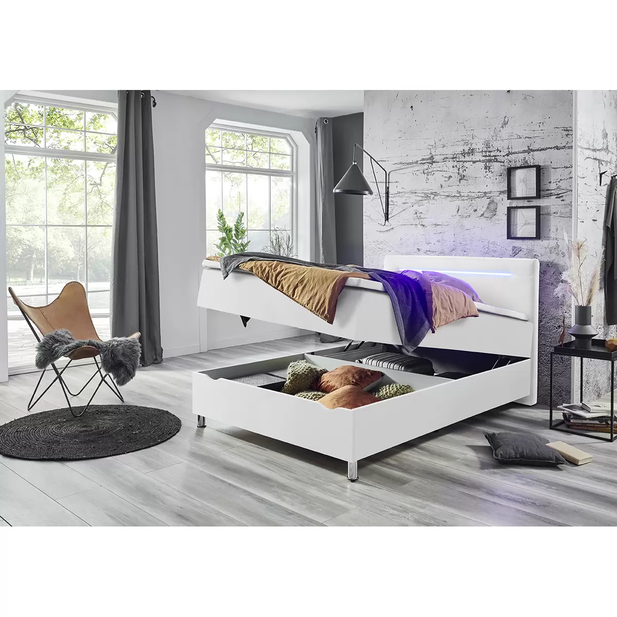 Boxbett Candela 140x200 weiss