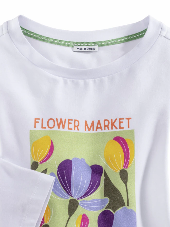 Frontprint-Shirt Flowers