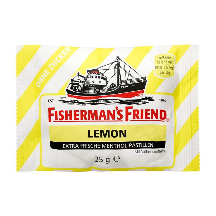 Fishermans Friend Lemon ohne Zucker Pastillen, 25 g
