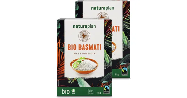 Naturaplan Bio Fairtrade Basmati 2x1kg