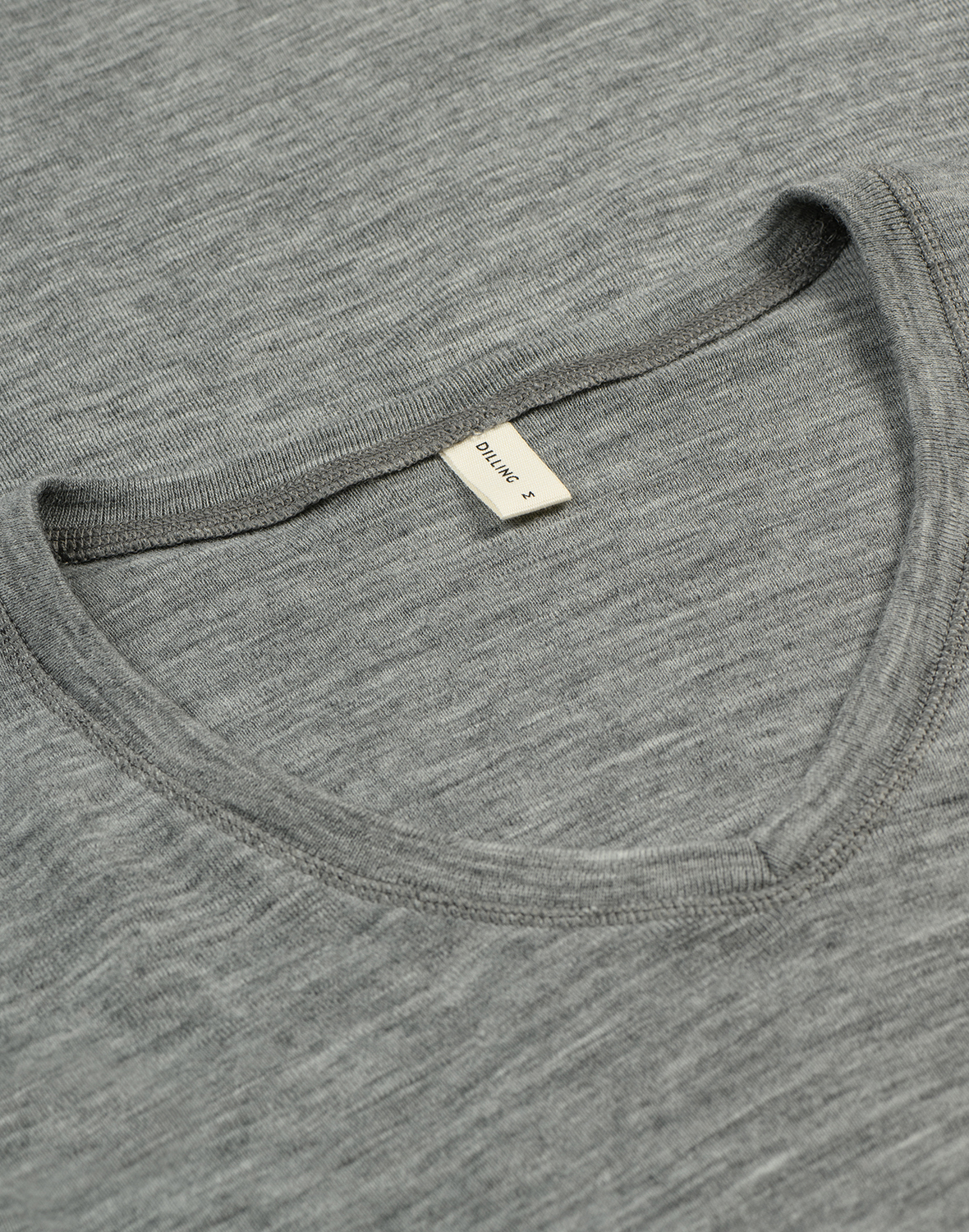 Shirt met V-hals van merinowol voor heren