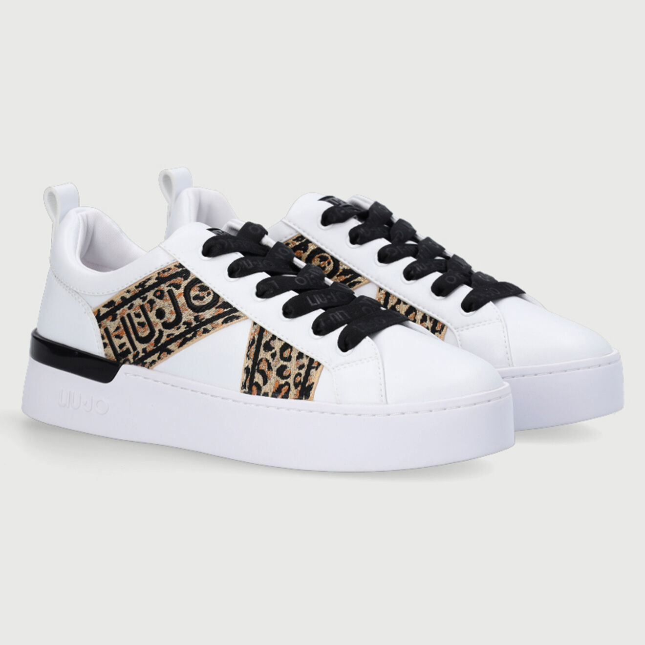 Liu-Jo Sneakers Silvia blanc/léopard