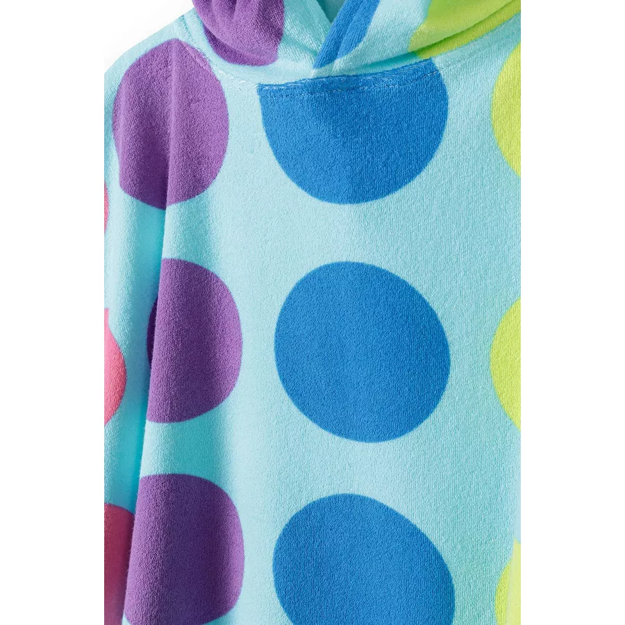 MINOTI Badeponcho AquamarinGelbRosa