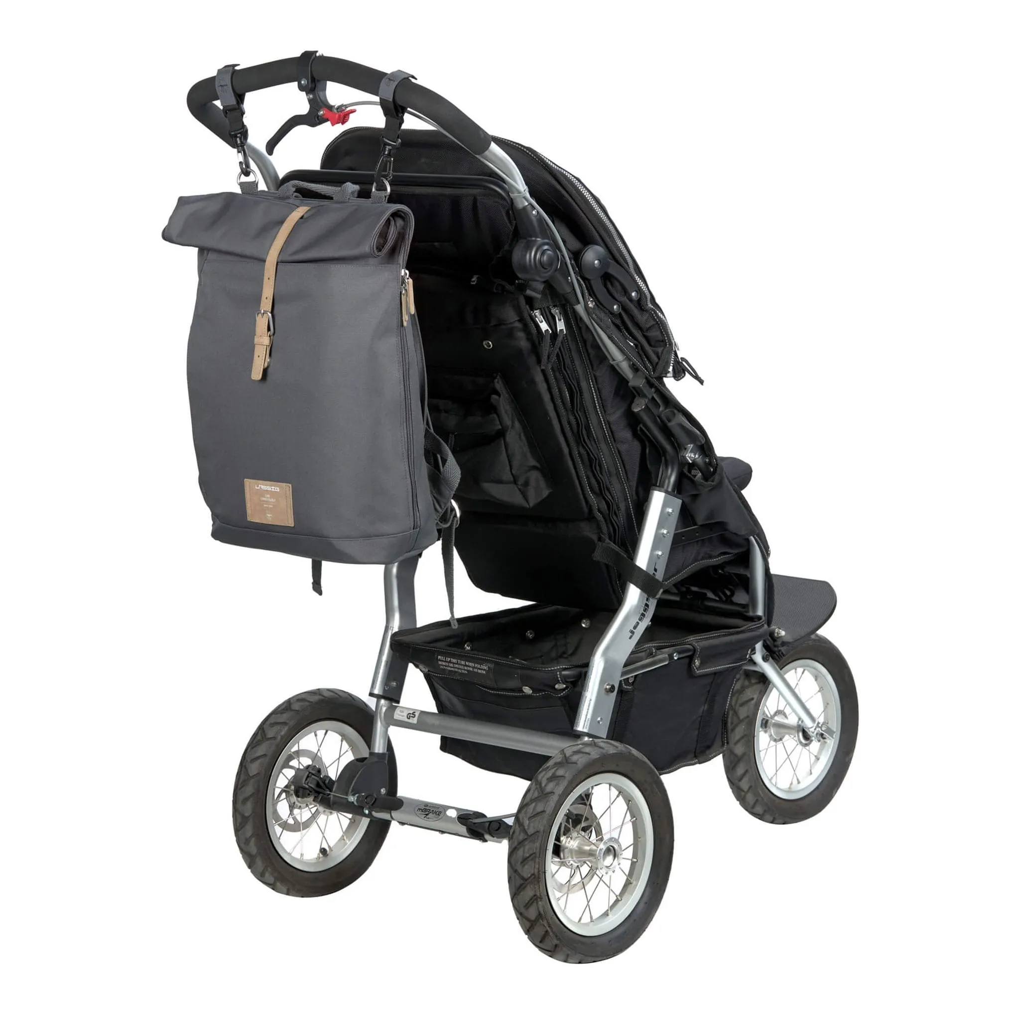 Lassig Sac à Couches Rolltop - Anthracite