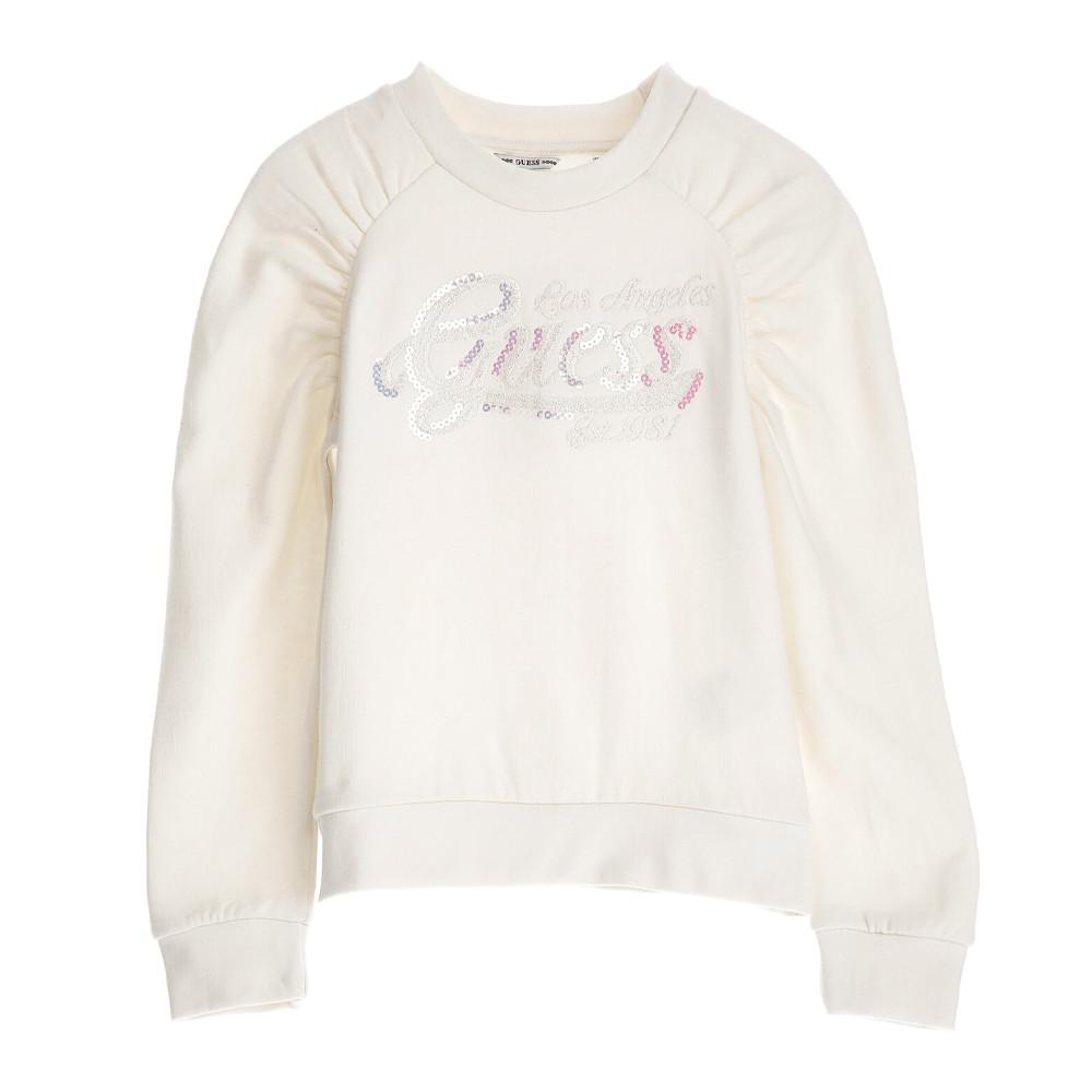Guess Sweat Écru Fille GuessActive