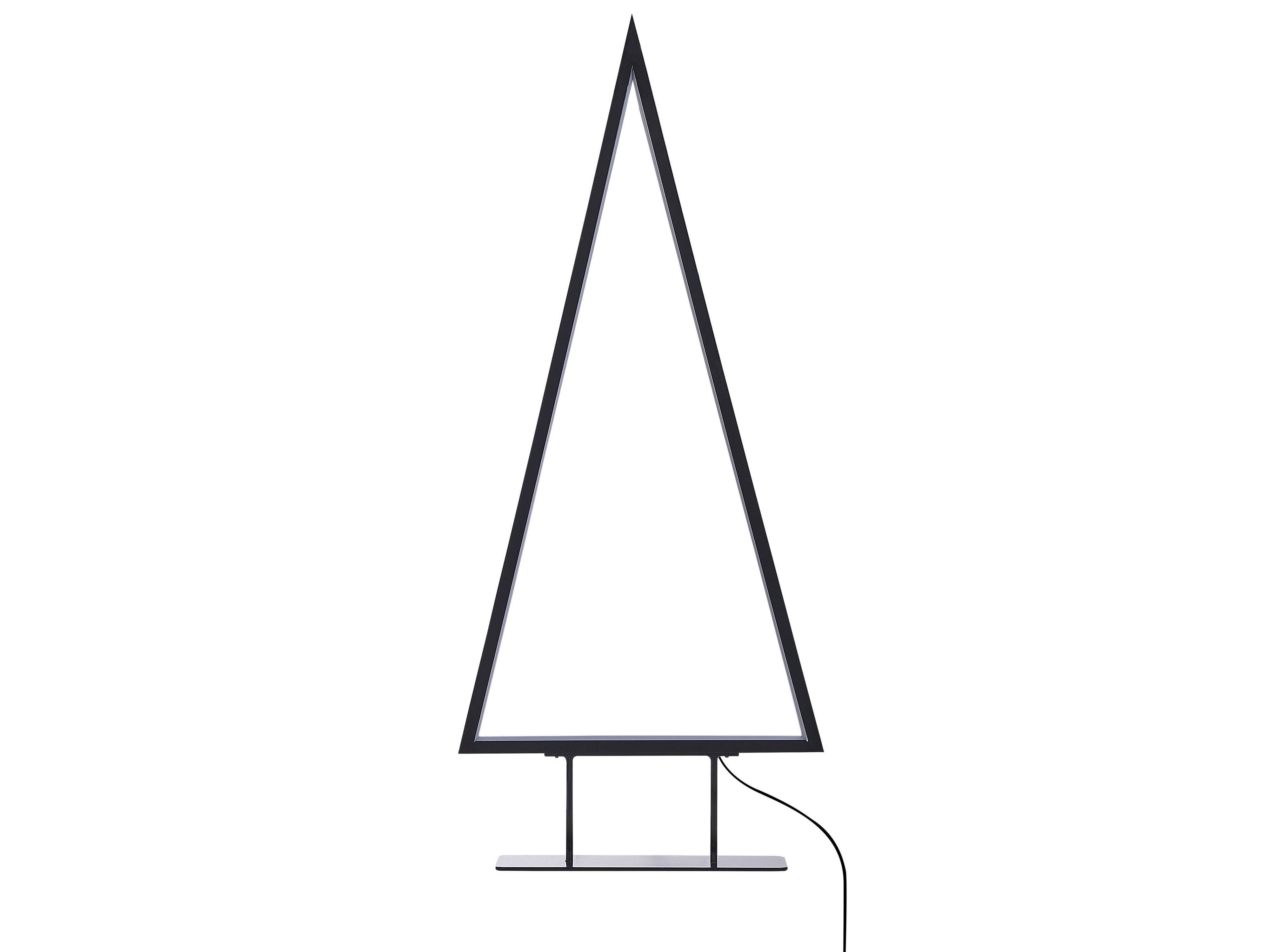 Kerstdecoratie LED LOPPI Kerstboom 47/69 cm Zwart