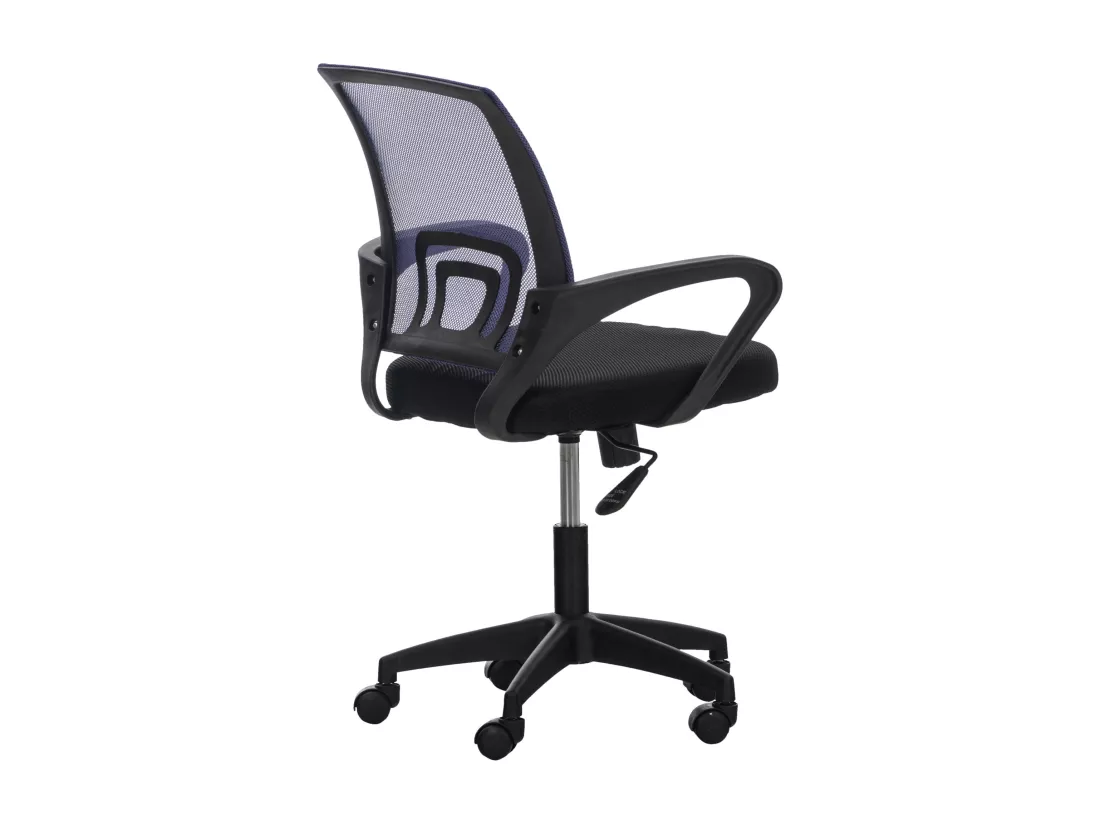 Chaise de bureau - Microfibre & Plastique - Violet - Auburn