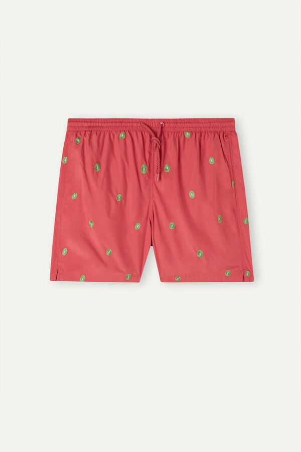Maiô boxer com bordado de kiwi