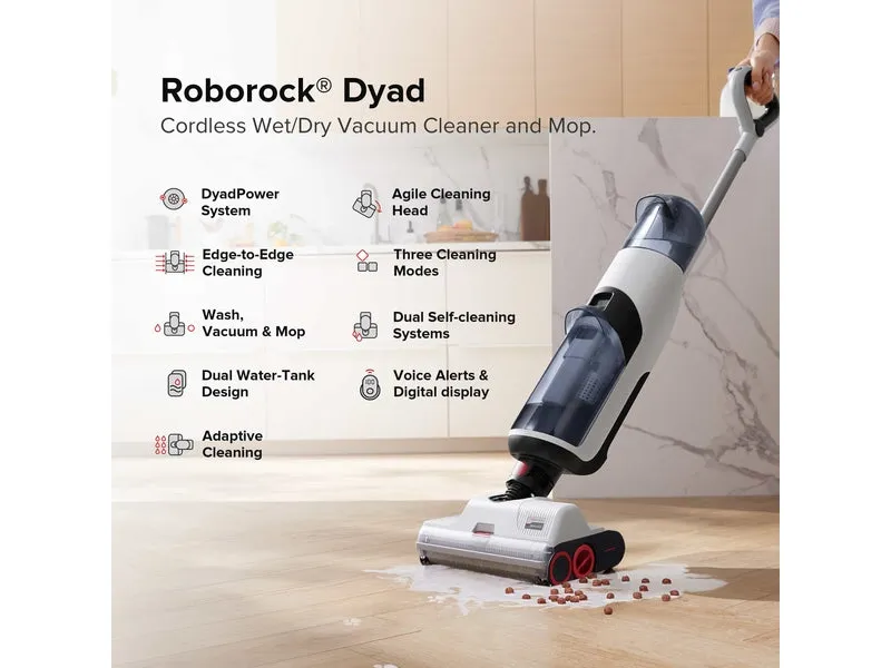 Roborock Dyad - Støvsuger - opret - uden pose
