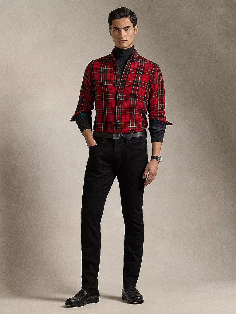 POLO RALPH LAUREN Hemd Regular Fit  rot
