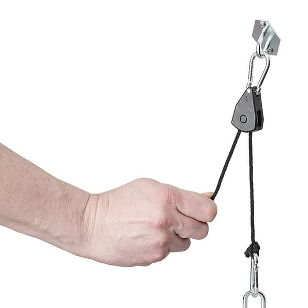 Talje med skralle og tau - sett med 2 stk 68kg