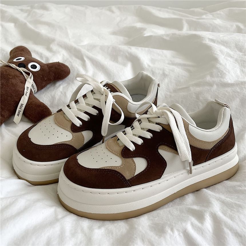 caneik - Color Block Platform Sneakers