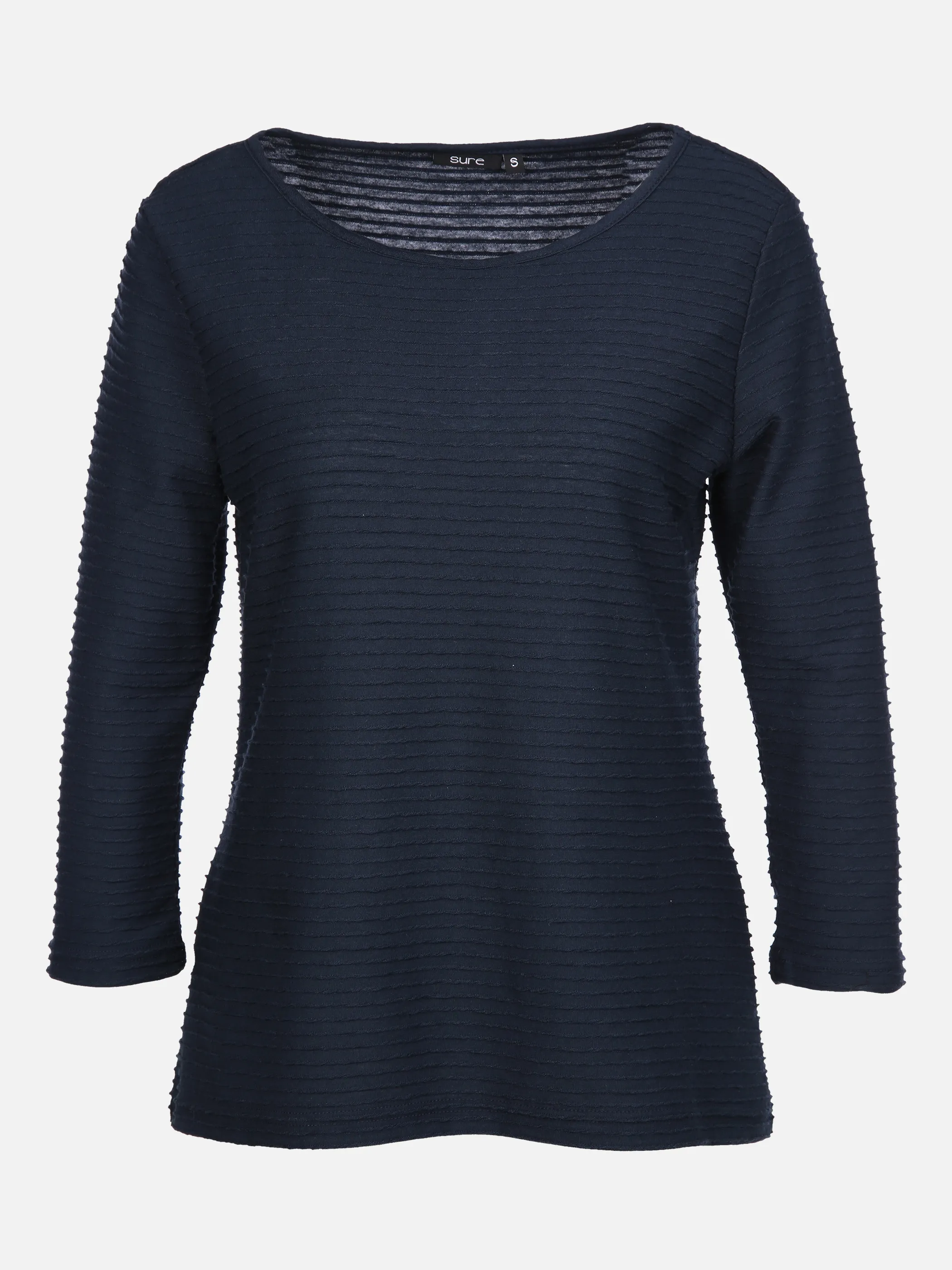 Damen Struktur Shirt mit 3/4 Arm