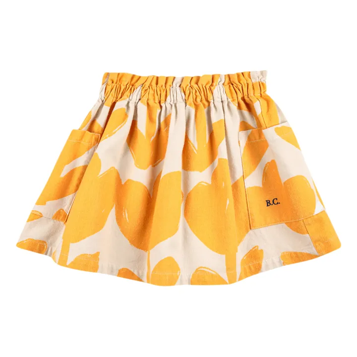 Bobo Choses Jupe Flanelle Fleurs | Jaune