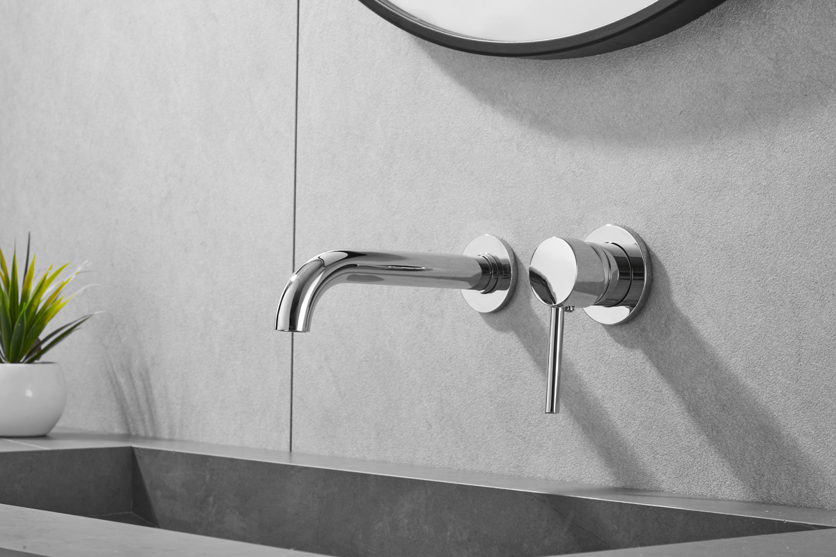 Saniclear Talpa inbouw wastafelkraan chroom met inbouwdeel