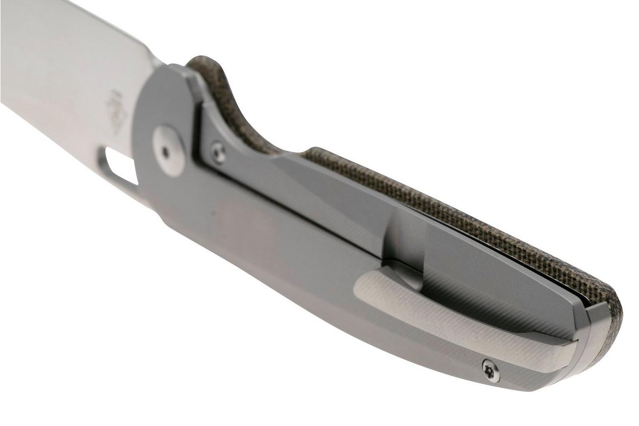 Artisan Cutlery Satyr 1852G-ODG, Sand Polished S90V, OD Green Micarta/Titanium zakmes