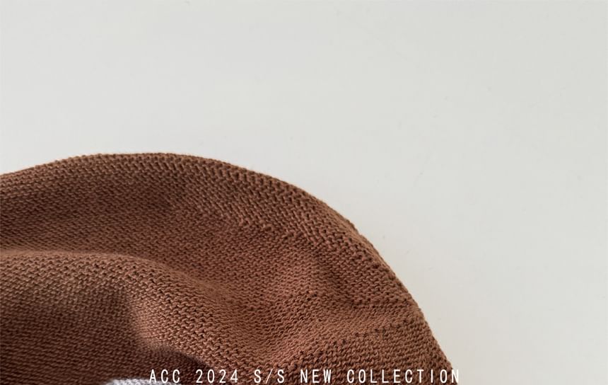 Combon - effen slouchy muts met omslag