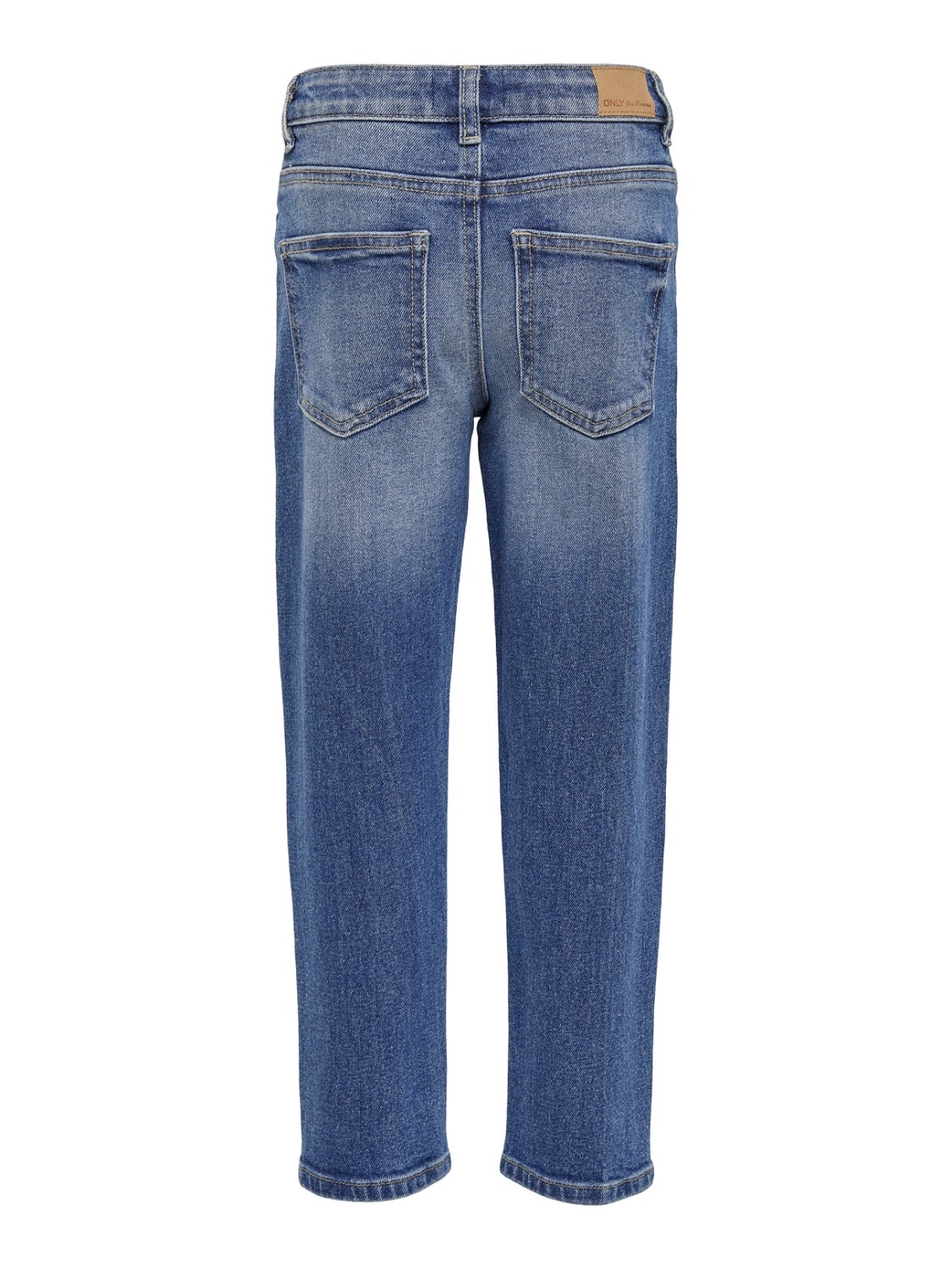 KONCALLA Mittlere Taille Baggy Fit Jeans Medium Blue Denim