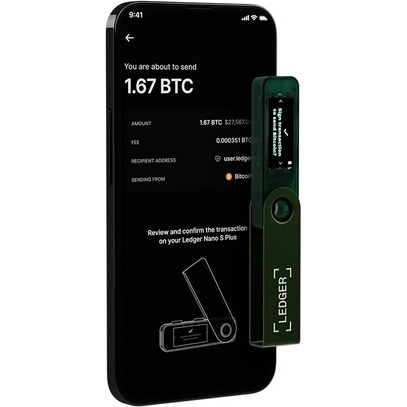 Cryptowallet Ledger Ledger Nano S Plus Vert emeraude