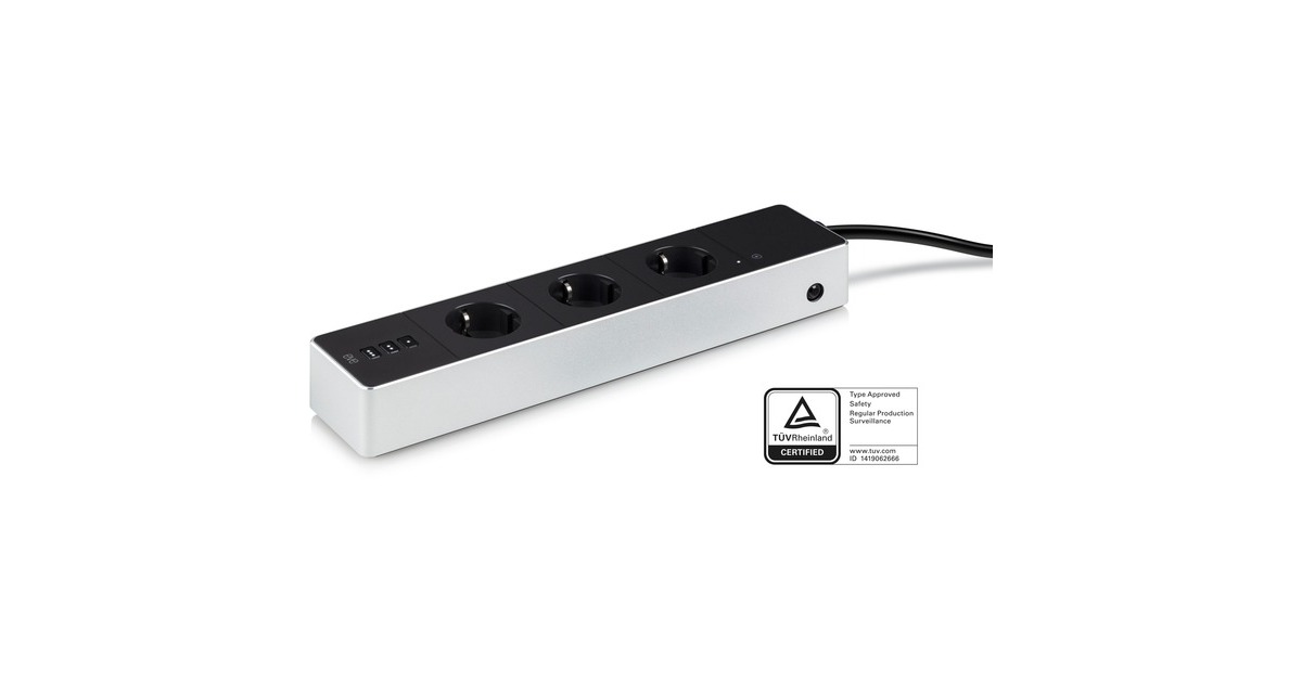 eveEnergy Strip stekkerdoos  (Zwart, WLAN (2,4 GHz))