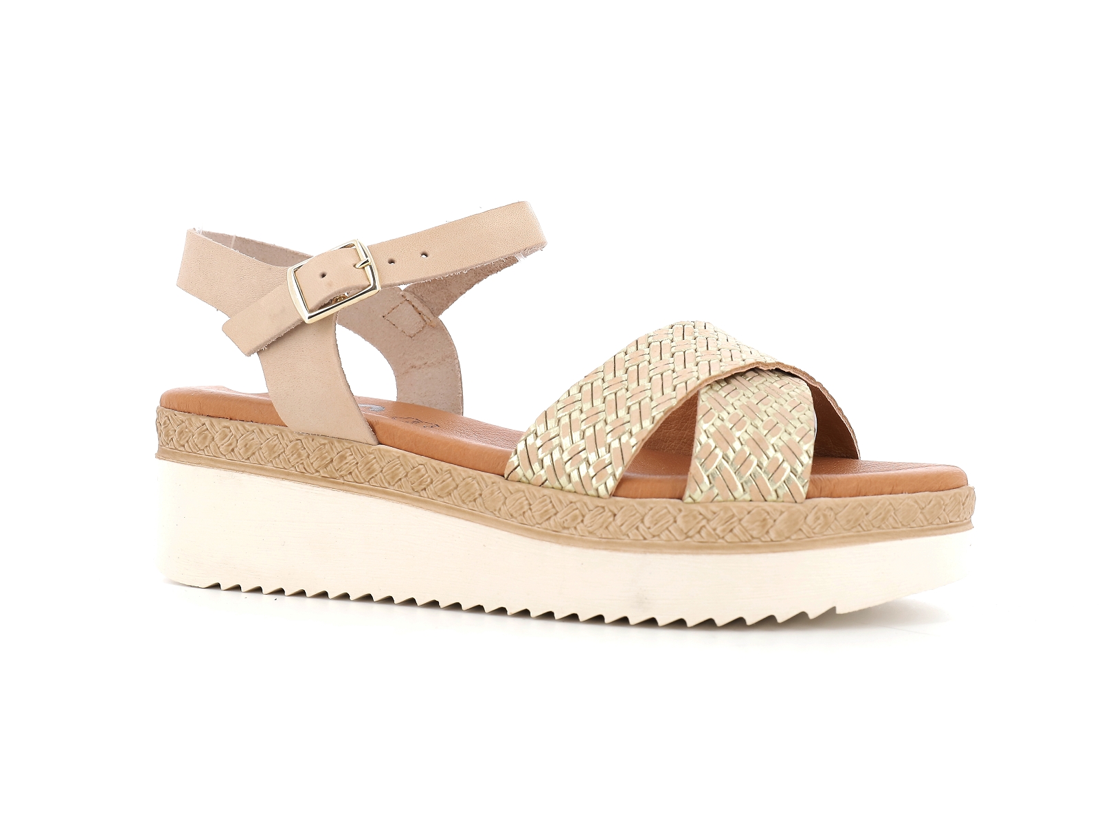 Chaussures du chateau-3378 Cuir Or