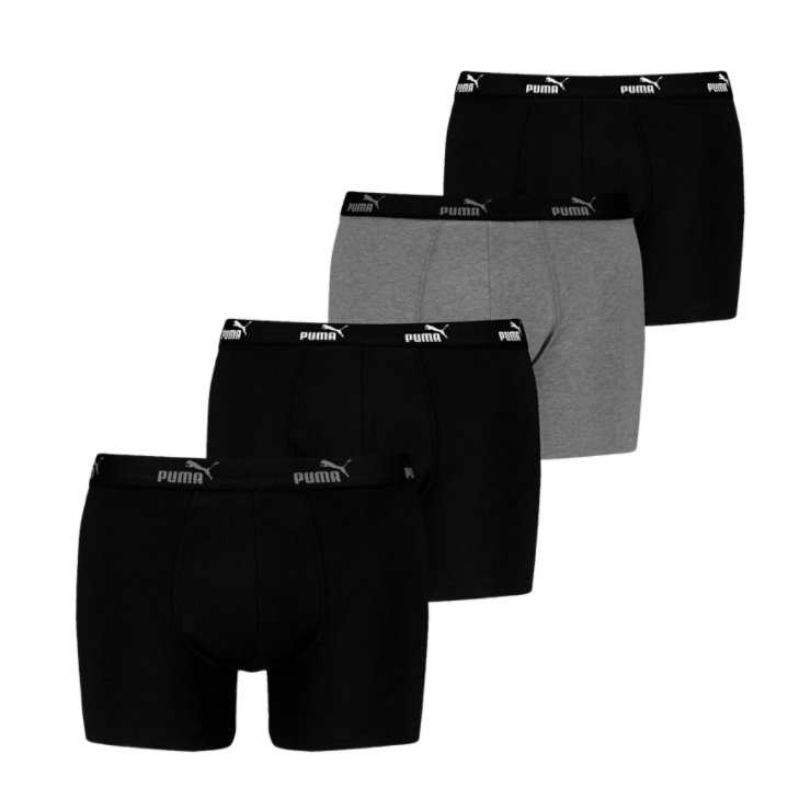 PumaPromo Solid Boxer 4er - schwarz