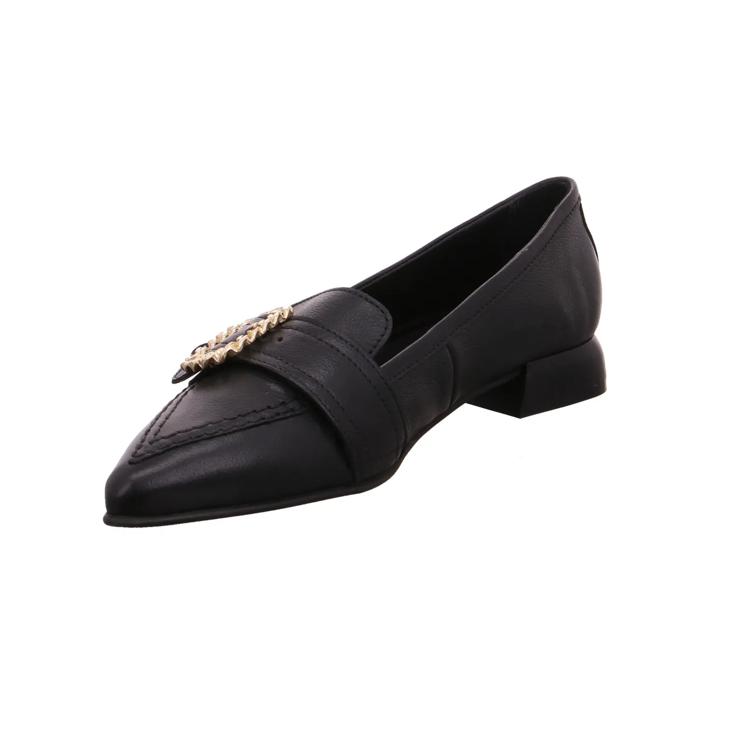 MJUS Slipper Schwarz Leder