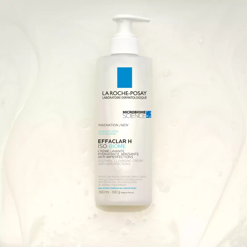 Effaclar H Iso-Biome Crème Lavante Hydratante Apaisante - 390ml
