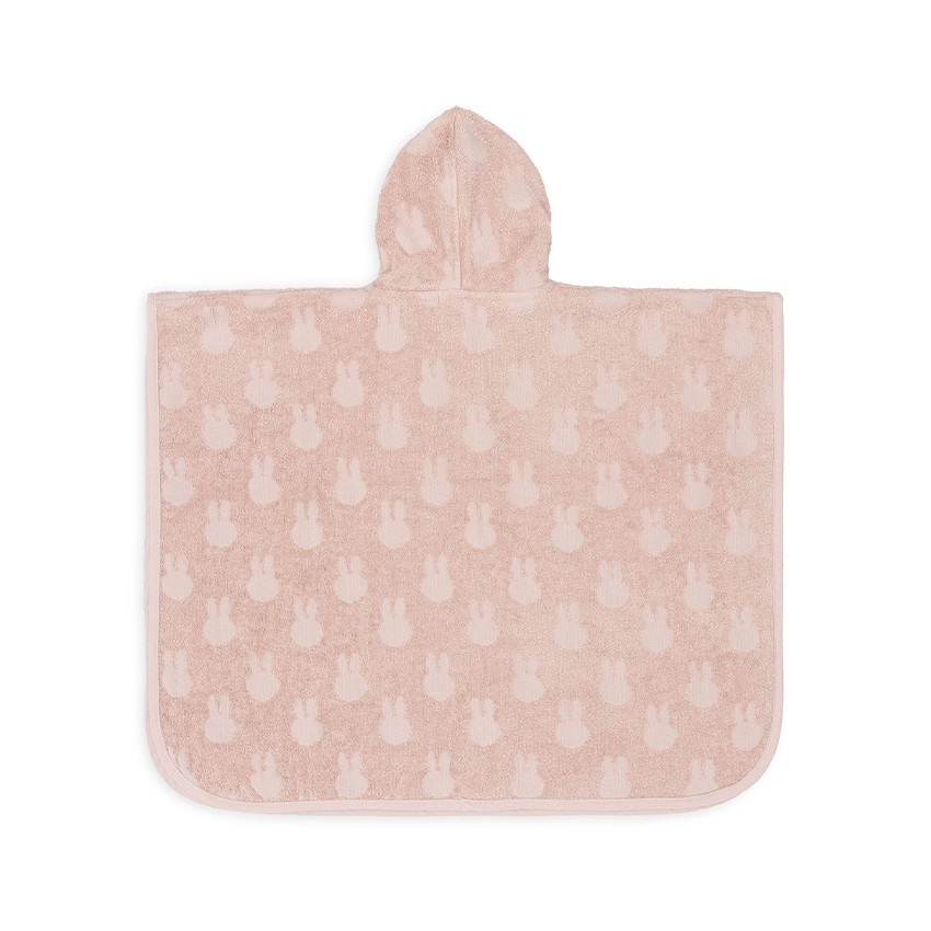 Poncho de bain éponge en jacquard Miffy nougat
