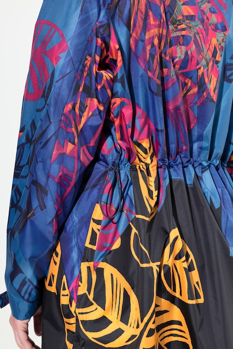 Funktions-Regenmantel, Kapuze, Zipper, verdeckte Taschen