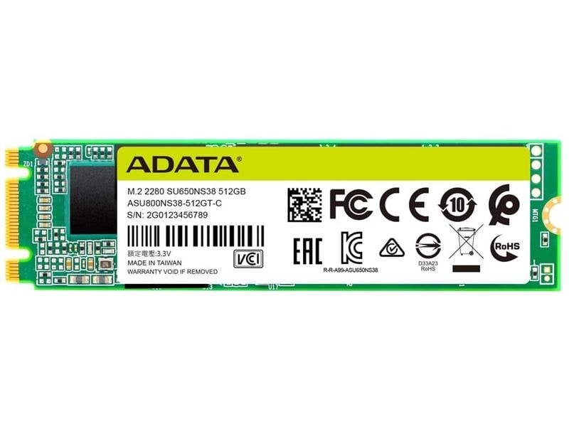 ADATA SSD Ultimate SU650 M.2 2280 SATA 512 GB SSD mit 512 GB Speicherkapazität