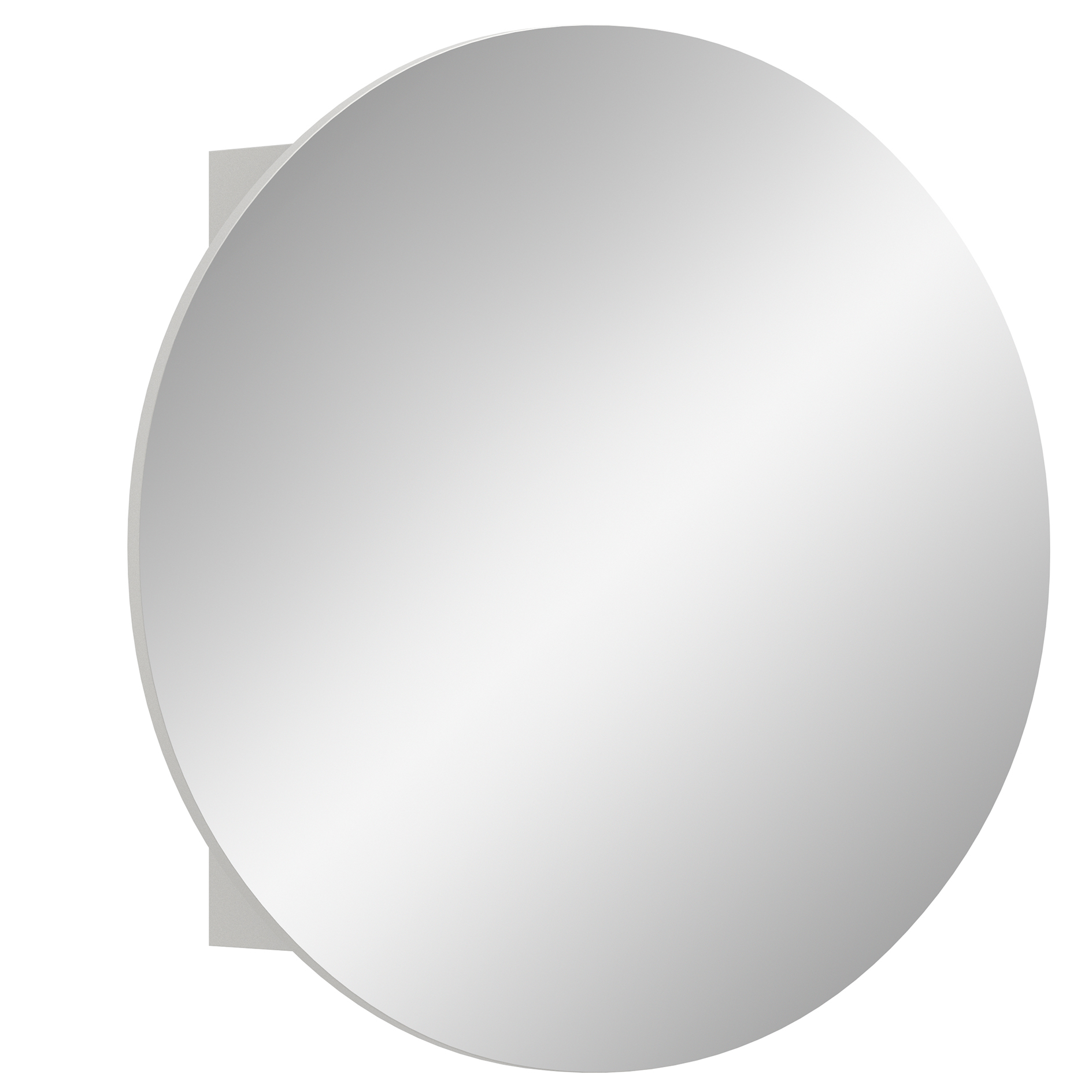 Spiegelschrank RIFF - weiß - Ø 70 cm