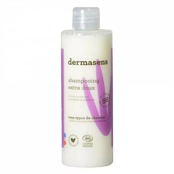 Shampoo orgânico extra suave Dermasens para todos os tipos de cabelo 400ml