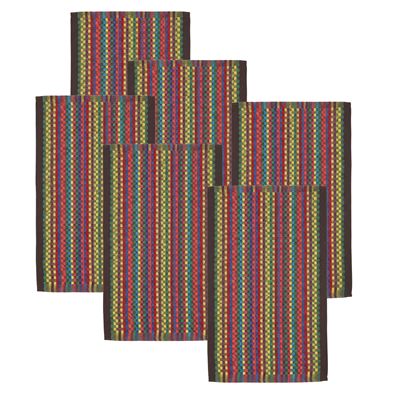 Essuie-mains multicolores - lot de 3 ou de 6