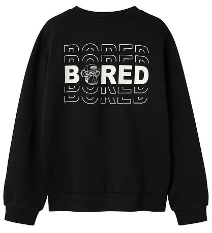 LMTD Sweatshirt - NlmAbrosso BoredOFD - Schwarz m. Print